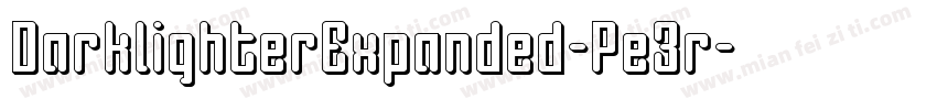 DarklighterExpanded-Pe3r字体转换