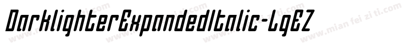 DarklighterExpandedItalic-LgEZ字体转换