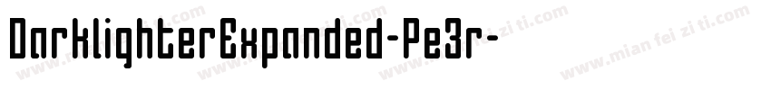 DarklighterExpanded-Pe3r字体转换