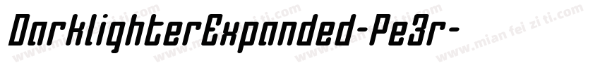 DarklighterExpanded-Pe3r字体转换