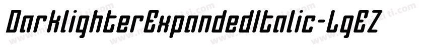 DarklighterExpandedItalic-LgEZ字体转换