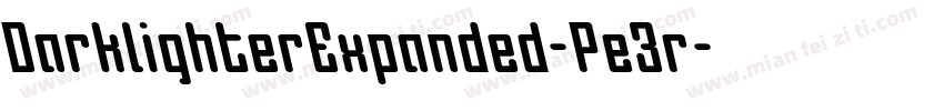 DarklighterExpanded-Pe3r字体转换