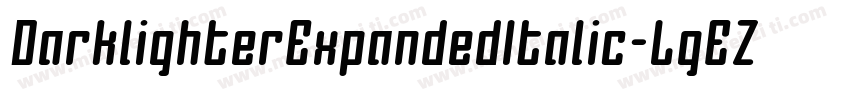 DarklighterExpandedItalic-LgEZ字体转换