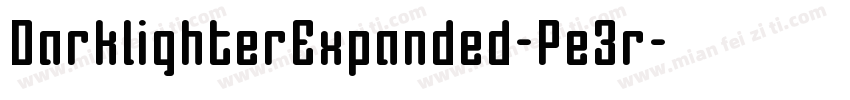 DarklighterExpanded-Pe3r字体转换