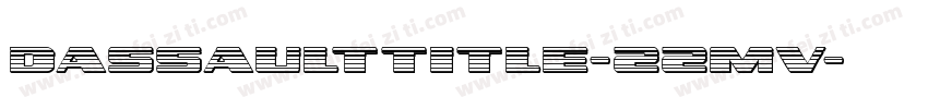 DassaultTitle-22mv字体转换