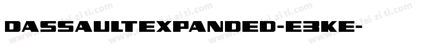DassaultExpanded-E3Ke字体转换