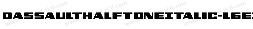 DassaultHalftoneItalic-L6eZ字体转换
