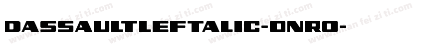 DassaultLeftalic-onr0字体转换