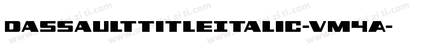 DassaultTitleItalic-vM4A字体转换