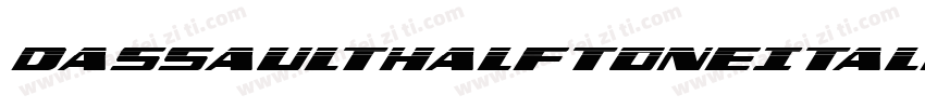DassaultHalftoneItalic-L6eZ字体转换