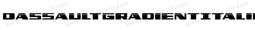 DassaultGradientItalic-d6ZK字体转换