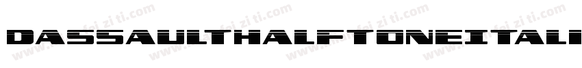 DassaultHalftoneItalic-L6eZ字体转换