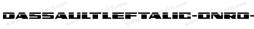 DassaultLeftalic-onr0字体转换