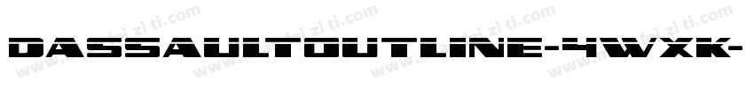 DassaultOutline-4wXK字体转换