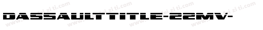 DassaultTitle-22mv字体转换