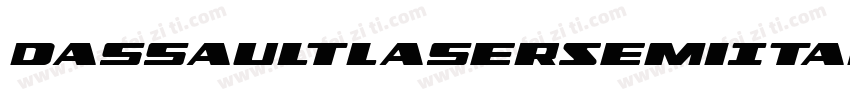 DassaultLaserSemiItalic-g6qR字体转换