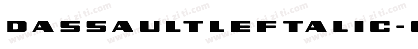 DassaultLeftalic-onr0字体转换
