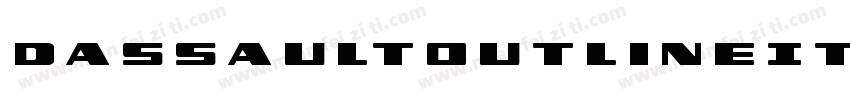 DassaultOutlineItalic-K647字体转换