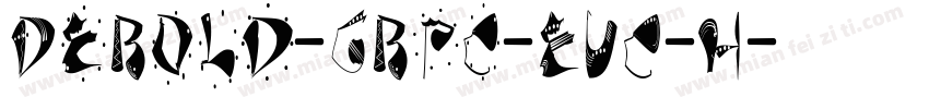 DeBold-GBpc-EUC-H字体转换