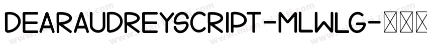 DearAudreyScript-mLWlG字体转换