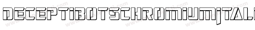 DeceptibotsChromiumItalic-azJa字体转换