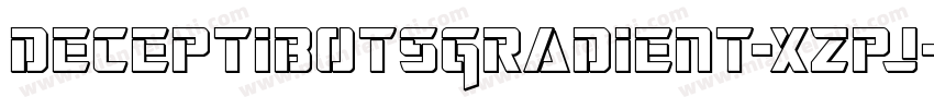 DeceptibotsGradient-xzpj字体转换