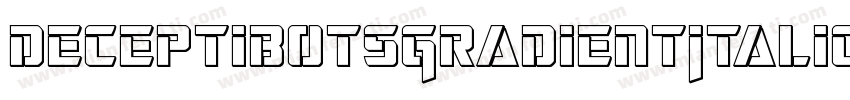 DeceptibotsGradientItalic-pz5y字体转换