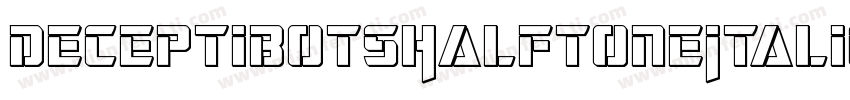 DeceptibotsHalftoneItalic-ABA6字体转换