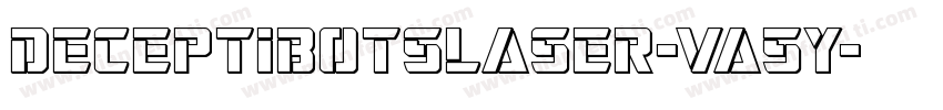 DeceptibotsLaser-Va5y字体转换