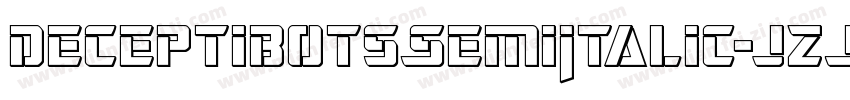 DeceptibotsSemiItalic-jzJv字体转换