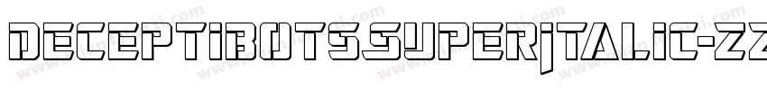 DeceptibotsSuperItalic-zzp1字体转换