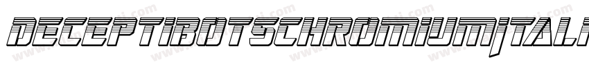 DeceptibotsChromiumItalic-azJa字体转换