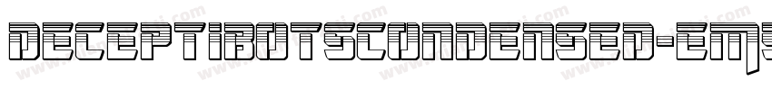 DeceptibotsCondensed-EM5r字体转换