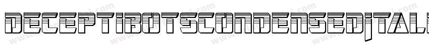 DeceptibotsCondensedItalic-OX5O字体转换