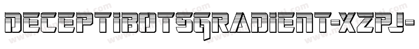 DeceptibotsGradient-xzpj字体转换