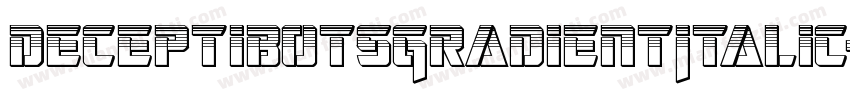 DeceptibotsGradientItalic-pz5y字体转换