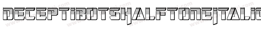 DeceptibotsHalftoneItalic-ABA6字体转换