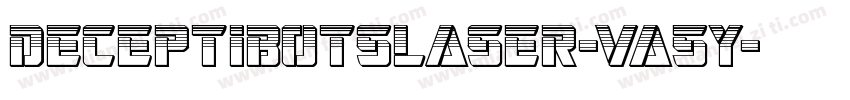 DeceptibotsLaser-Va5y字体转换