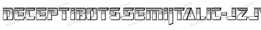 DeceptibotsSemiItalic-jzJv字体转换