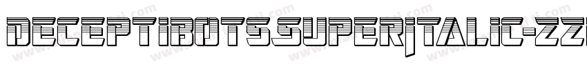 DeceptibotsSuperItalic-zzp1字体转换