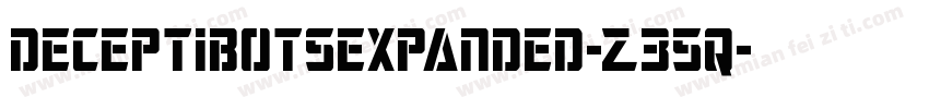 DeceptibotsExpanded-Z35q字体转换