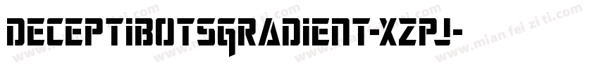DeceptibotsGradient-xzpj字体转换