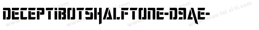DeceptibotsHalftone-D9AE字体转换
