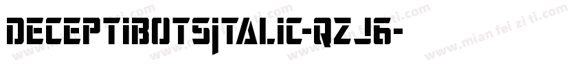 DeceptibotsItalic-qzJ6字体转换