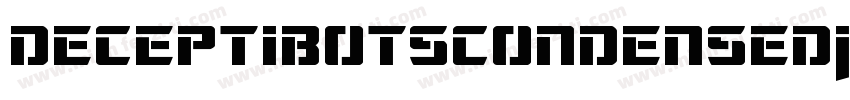 DeceptibotsCondensedItalic-OX5O字体转换