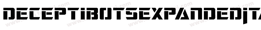 DeceptibotsExpandedItalic-3E6X字体转换