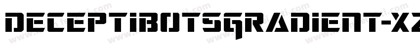 DeceptibotsGradient-xzpj字体转换