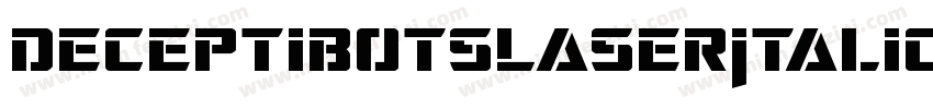 DeceptibotsLaserItalic-J7AB字体转换
