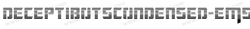 DeceptibotsCondensed-EM5r字体转换