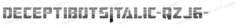 DeceptibotsItalic-qzJ6字体转换